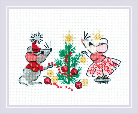 Waiting for a Holiday cross stitch kit by RIOLIS Ref. no.: 1823