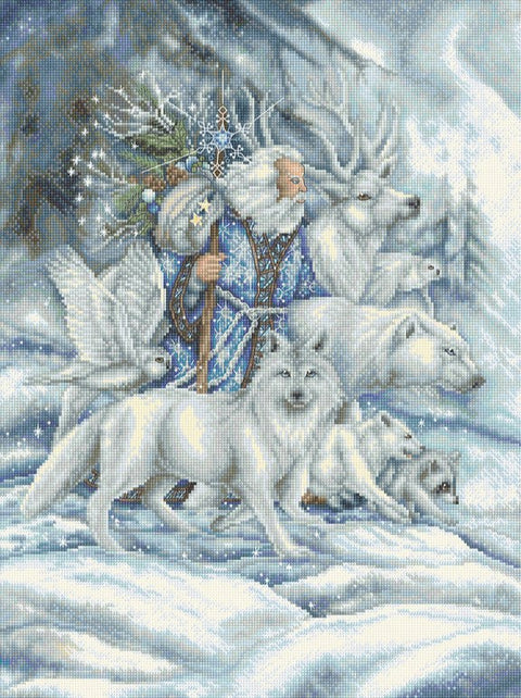LetiStitch Walk as One Cross Stitch Kit, 31 x 41 cm, Zweigart Aida 16ct, Anchor Cotton Threads, Metallic Threads, Advanced 4-Star Level