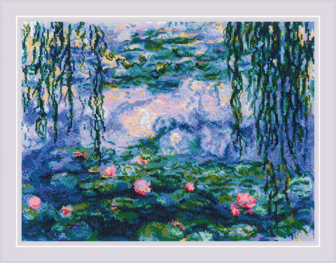 Water Lilies after C. Monet's Painting. Cross Stitch kit by RIOLIS Ref. no.: 2034