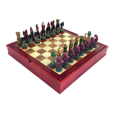 WATER vs FIRE Chess Wooden