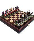 WATERLOO BATTLE Chess Set RARE Wood