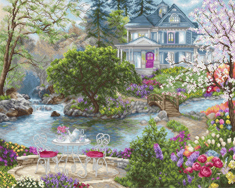 Waterside Tea SB2381 - Cross Stitch Kit