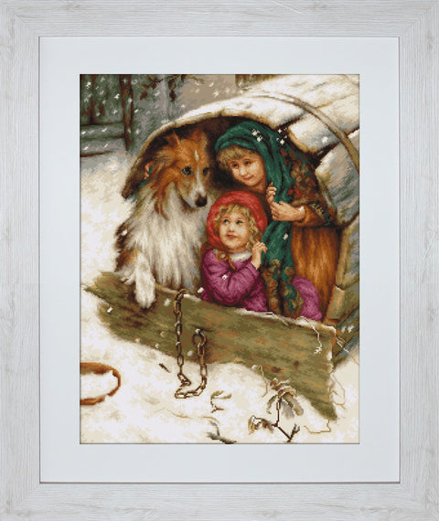 Weather Bound with Collie SG539 - Cross Stitch Kit by Luca-s