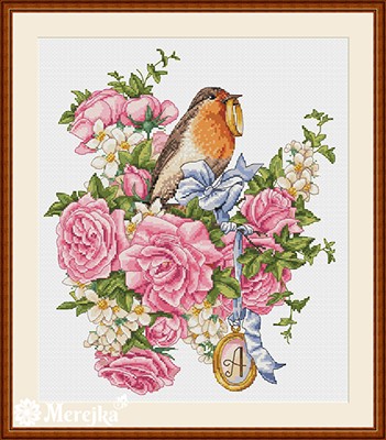 Wedding Ring for Him SK27 cross stitch kit by Merejka