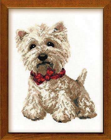 West Highland White  - Cross Stitch Kit from RIOLIS Ref. no.:945