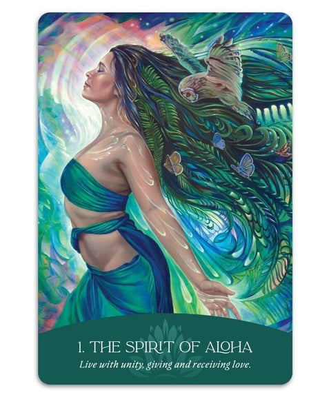 Whispers Of Aloha oracle cards Blue Angel