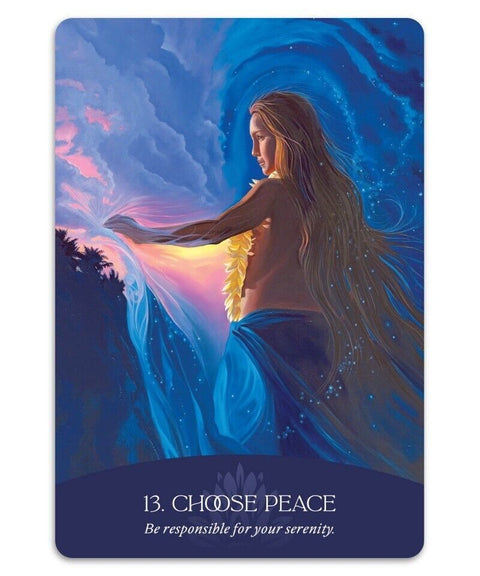 Whispers Of Aloha oracle cards Blue Angel