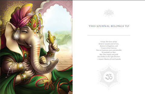 Whispers of Lord Ganesha journal Blue Angel