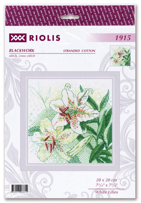 White Lilies cross stitch kit by RIOLIS Ref. no.: 1915