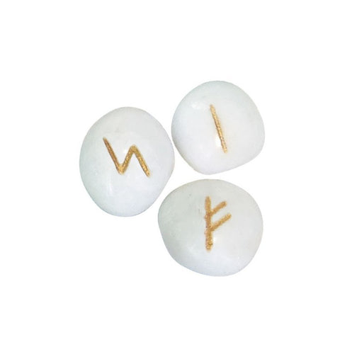 White Onyx Runes Lo Scarabeo