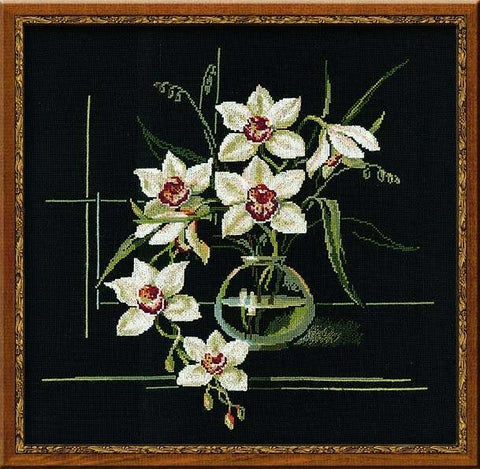 White Orchid  - Cross Stitch Kit from RIOLIS Ref. no.:941