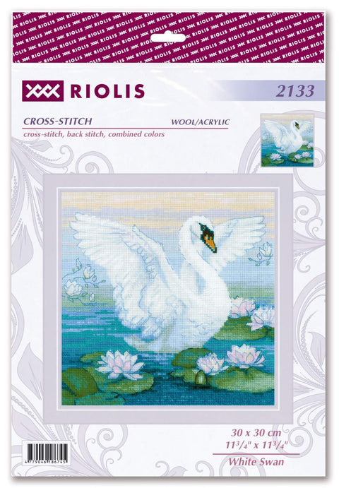 White Swan. Cross Stitch kit by RIOLIS Ref. no.: 2133