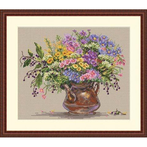 Wild Flowers SK16 cross stitch kit by Merejka