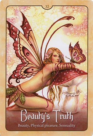 Wild Wisdom of the Faery Oracle cards Blue Angel