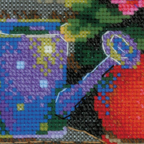 Windowsill with Flowers - Cross Stitch Kit from RIOLIS Ref. no.:1669