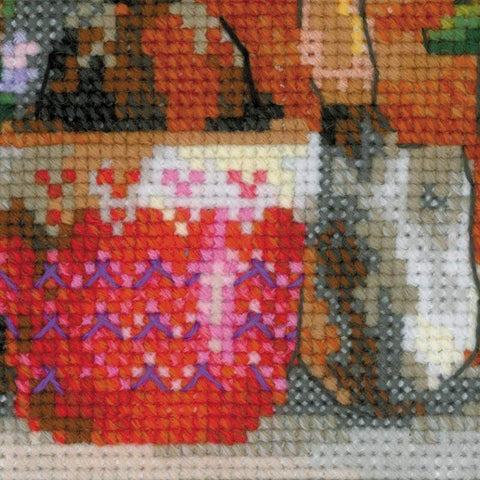 Windowsill with Flowers - Cross Stitch Kit from RIOLIS Ref. no.:1669