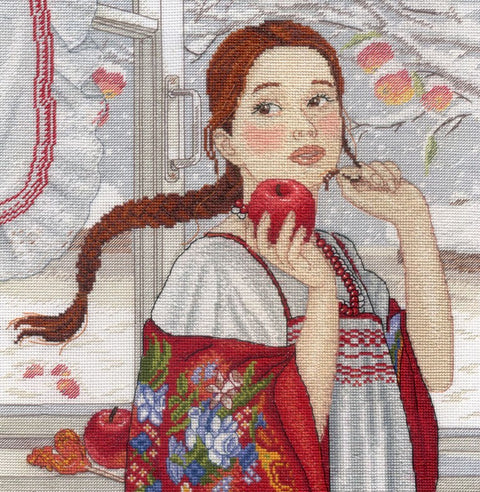 Winter Beauty SNV-566 cross stitch kit by MP Studio