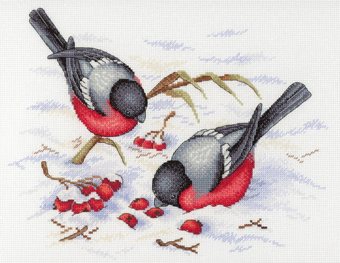 Winter Berries SNV-639 cross stitch kit by MP Studio