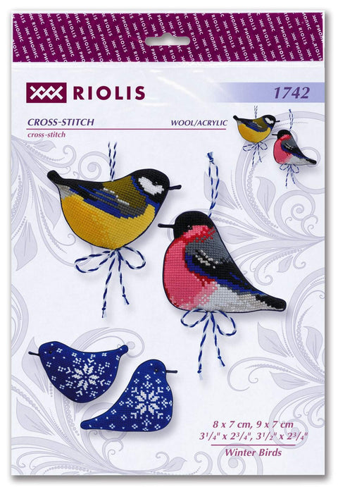 Winter Birds cross stitch kit by RIOLIS Ref. no.: 1742