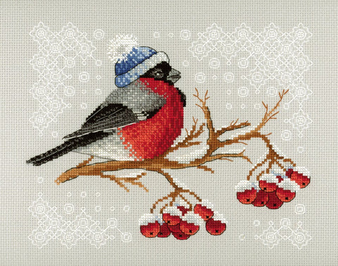 Winter Colours SNV-642 cross stitch kit by MP Studio