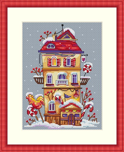 Winter House SK51 cross stitch kit by Merejka