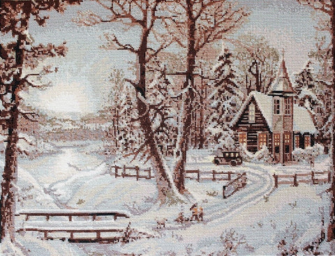 Winter Landscape SB321 - Cross Stitch Kit by Luca-s