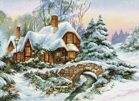 Winter landscape SBU5001 - Cross Stitch Kit