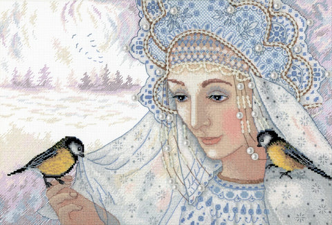 Winter Queen SNV-606 cross stitch kit by MP Studio