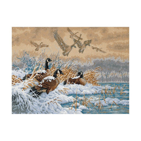 Winter Retreat (41 x 30 cm) - Cross Stitch Kit by DIMENSIONS