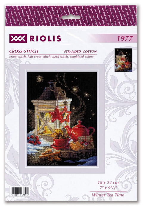 Winter Tea Time cross stitch kit by RIOLIS Ref. no.: 1977