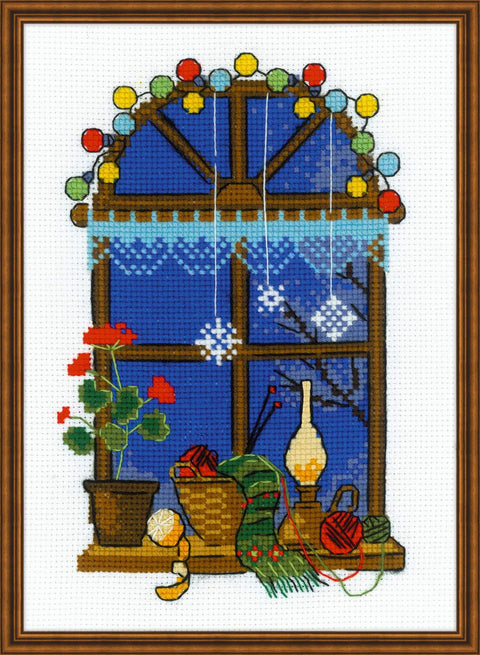 Winter Window - Cross Stitch Kit from RIOLIS Ref. no.:1592