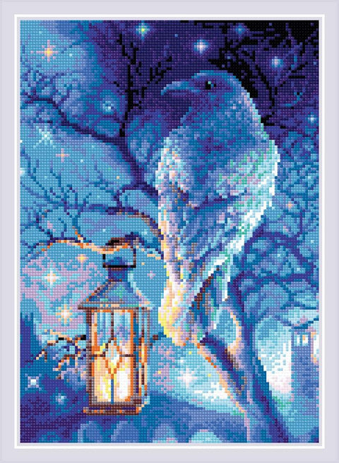 Wise Raven diamond mosaic kit by RIOLIS Ref. no.: AM0043