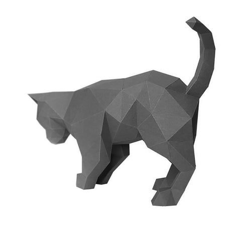 Wizardi 3D Papercraft Kit Cat PP-2KOT-GRA