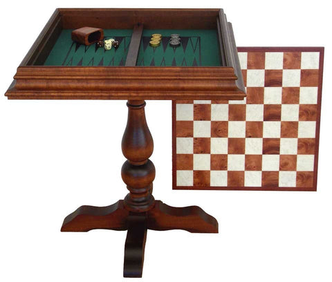 Wooden Chess Table with Beautiful Luxurious Chess Set