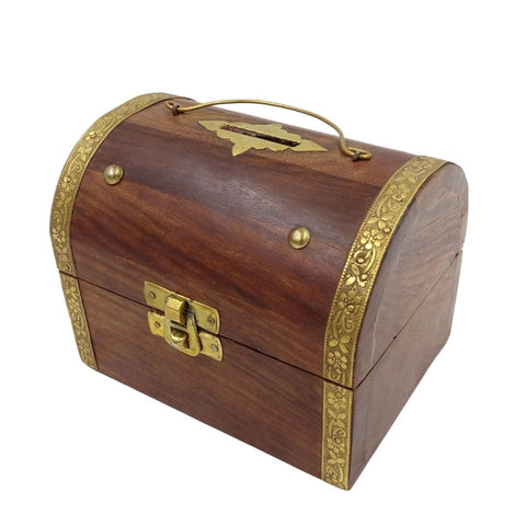 Wooden moneybox - Treasure Chest - SE17