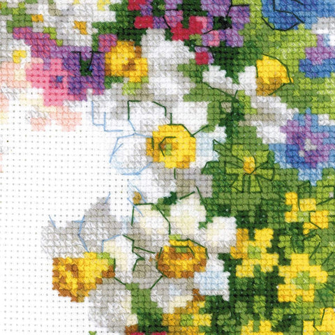 Wreath with Bird Cherry - Cross Stitch Kit from RIOLIS Ref. no.:1536