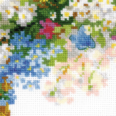 Wreath with Bird Cherry - Cross Stitch Kit from RIOLIS Ref. no.:1536