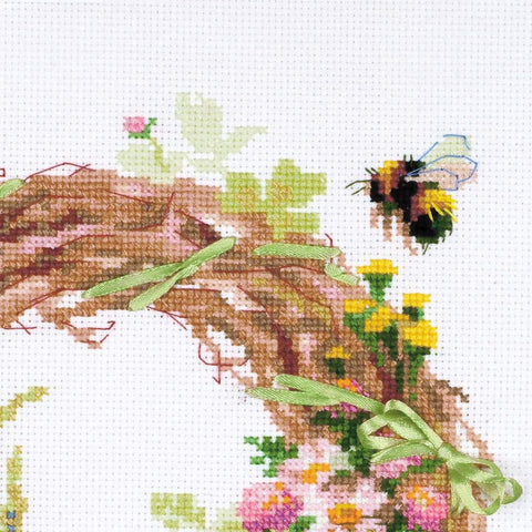 Wreath with Fireweed - Cross Stitch Kit from RIOLIS Ref. no.:1456