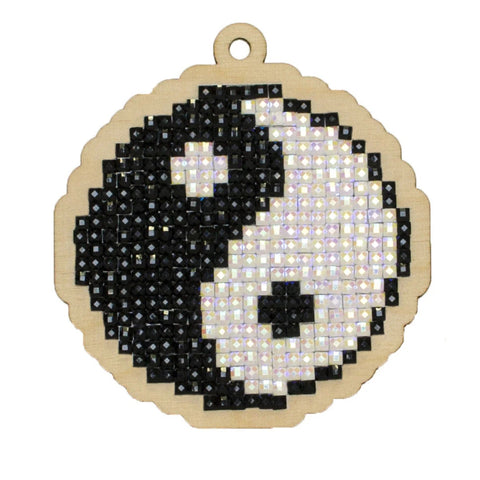 Yin Yang Diamond Painting Craft Kit Wizardi Wood