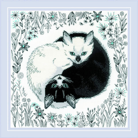 Yin and Yang. Cross Stitch kit by RIOLIS Ref. no.: 2150