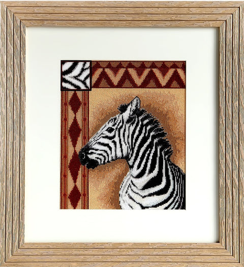 Zebra SB2215 - Cross Stitch Kit by Luca-s