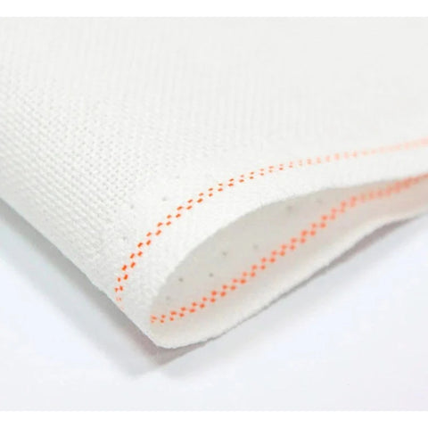 Zweigart Lugana 25 Count Evenweave Embroidery Fabric, White, 70 x 100 cm