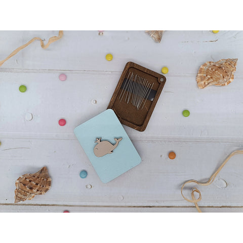 Wooden needle case