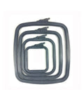 Plastic embroidery hoop grey