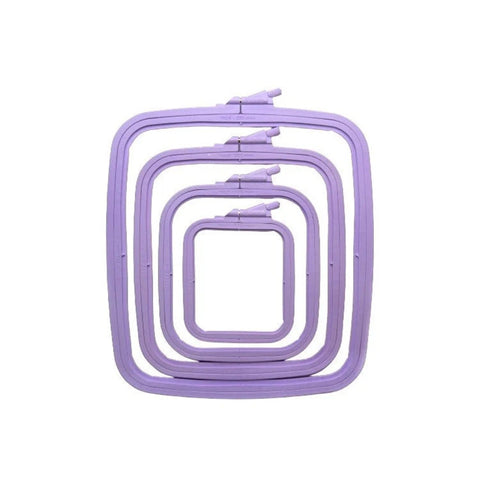 Plastic embroidery hoop violet