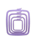 Plastic embroidery hoop 19.5 x 22 cm violet