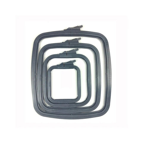 Plastic embroidery hoop grey