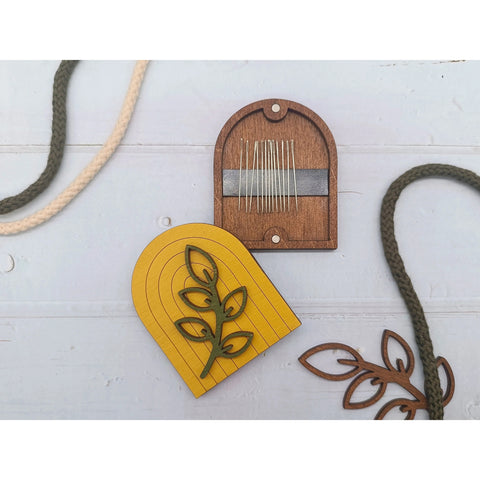 Wooden needle case