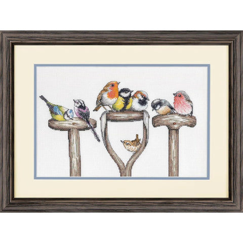 Cross Stitch Kit Forks and Feathers, Dimensions Embroidery Kit, Aida Fabric, Multicolor Design, Pattern and Instructions