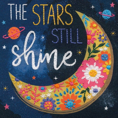 Dimensions Cross Stitch Kit, Starry Night Sky Embroidery Design for Beginners and Advanced Stitchers, Wall Decor Project